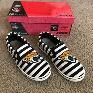 Time for Playoffs! Jacksonville Jaguars Striped Sneakers Officially Licensed